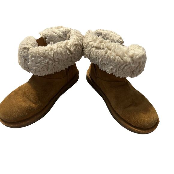 KOOLABURRA BY UGG SHORT CHESTNUT WOMAN’S BOOTS 1117813 SIZE 4 - Picture 2 of 12